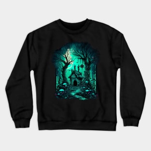 Dark forest path Crewneck Sweatshirt